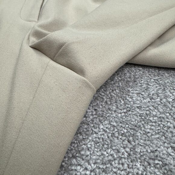 Vintage Y2K Sigrid Olsen Trouser Dress Pants Womens 12 Beige Straight High Rise - Picture 14 of 16